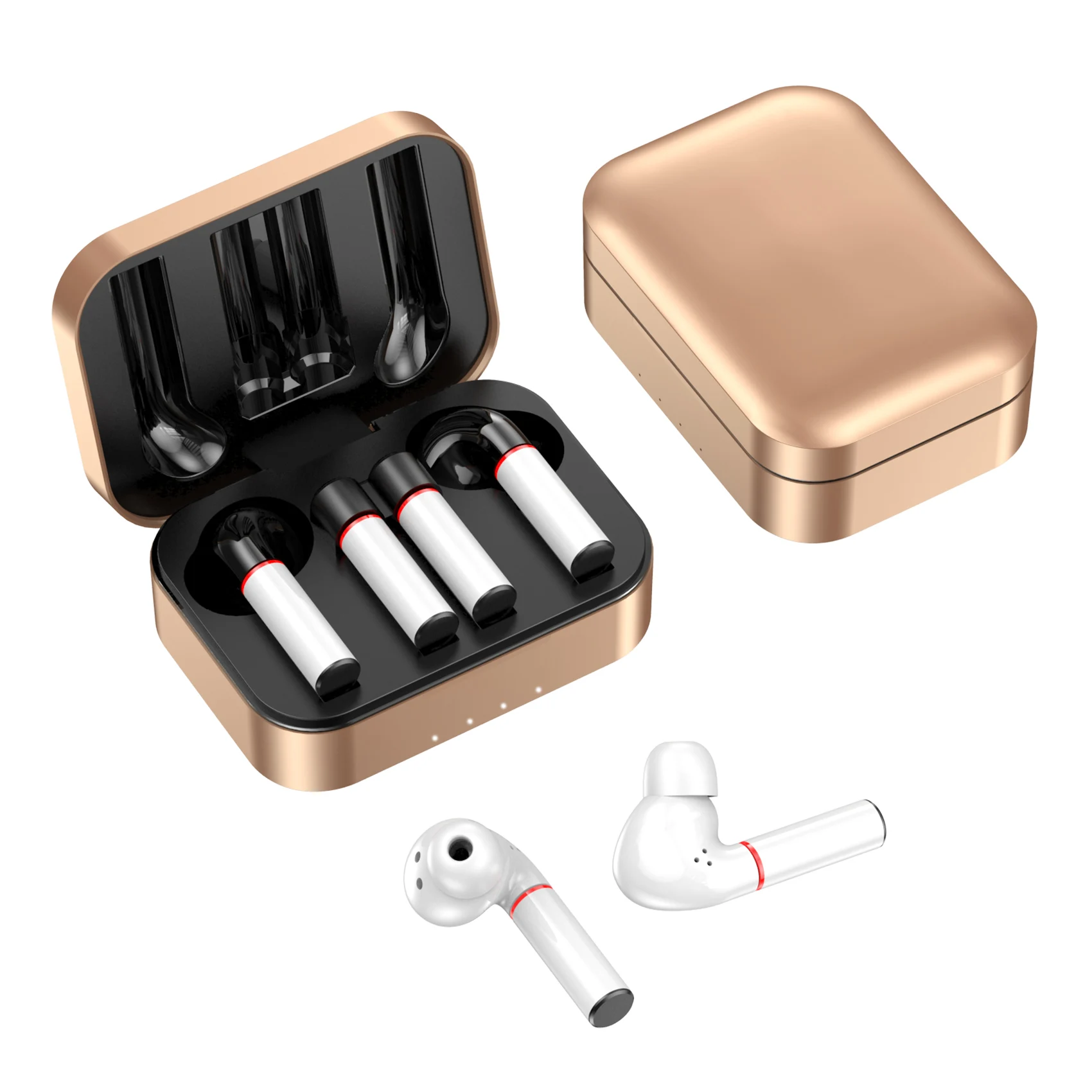 

2024 Tws Blutooth Earphones Wireless Headphones Luxury Electroplating Earbud Bass Stereo Noise Cancelling Headsets WaterProof
