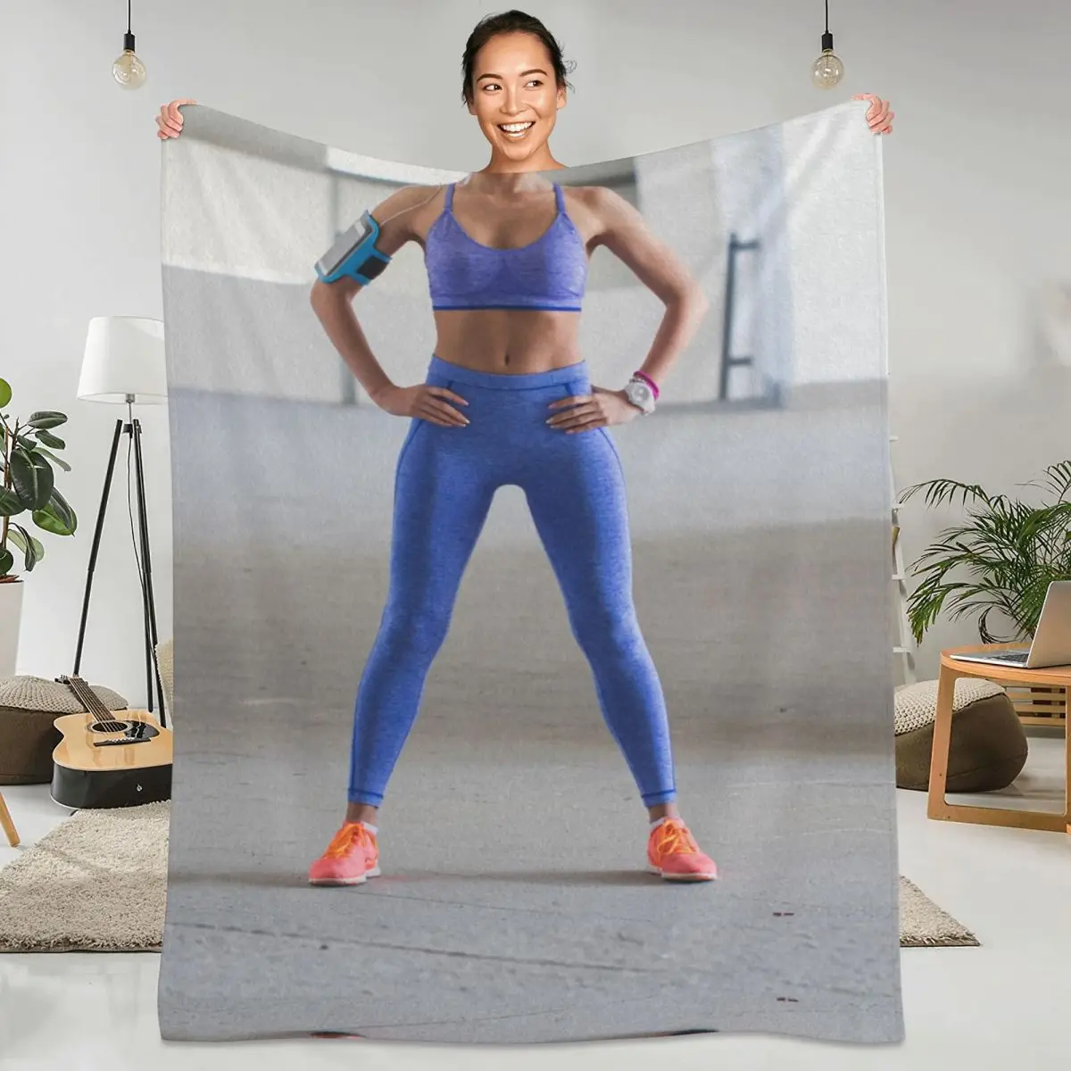 

Lose Weight In Dream Blanket Prank Sport Woman Fleece Outdoor Blanket Super Soft Cheap Cute Bedspread