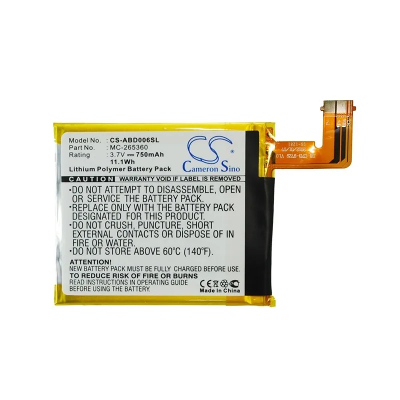 

Applicable Amazon Kindle 6 4 5 D01100 MC-265360 tablet battery