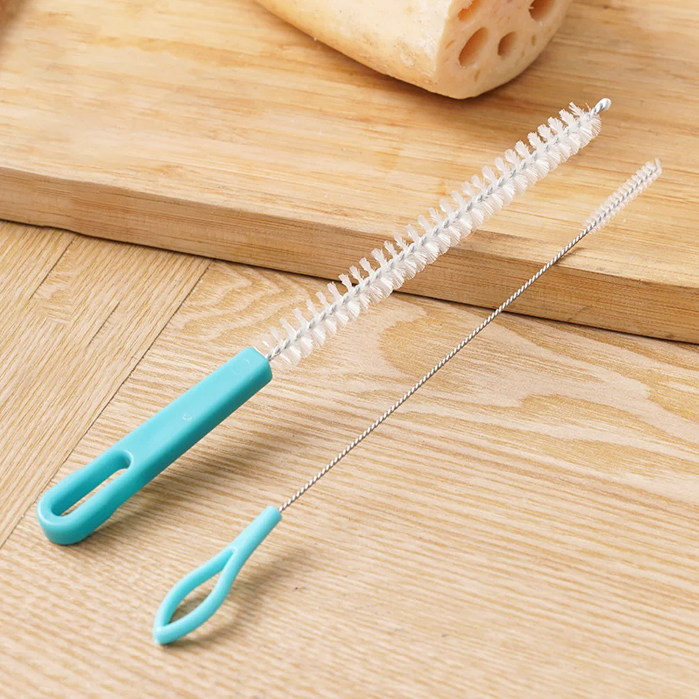 

2pcs Straw Cleaning Brushes Feeding Bottles Brushes Lotus Root Hole Cleaner