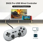 8bitdo SN30 Pro USB проводной геймпад контроллер для переключателя ПК Raspberry Pi Steam игровая консоль Вибрация рваться джойстик