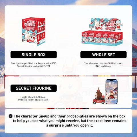 Фигурки POP MART THE MONSTERS Coca-Cola - Коллекционные игрушки — изображение продукта