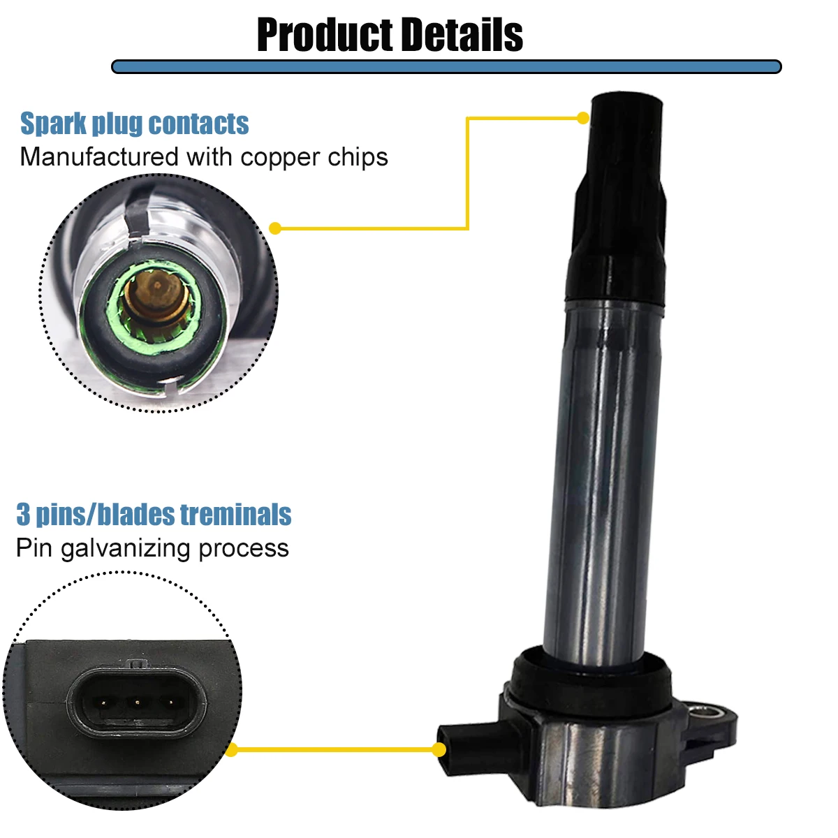 04606869 АБ Катушки зажигания автомобиля AA для Chrysler 300C Dodge Journey 2.7L 3.5L 2006-2010 4606869 AB 5C1565