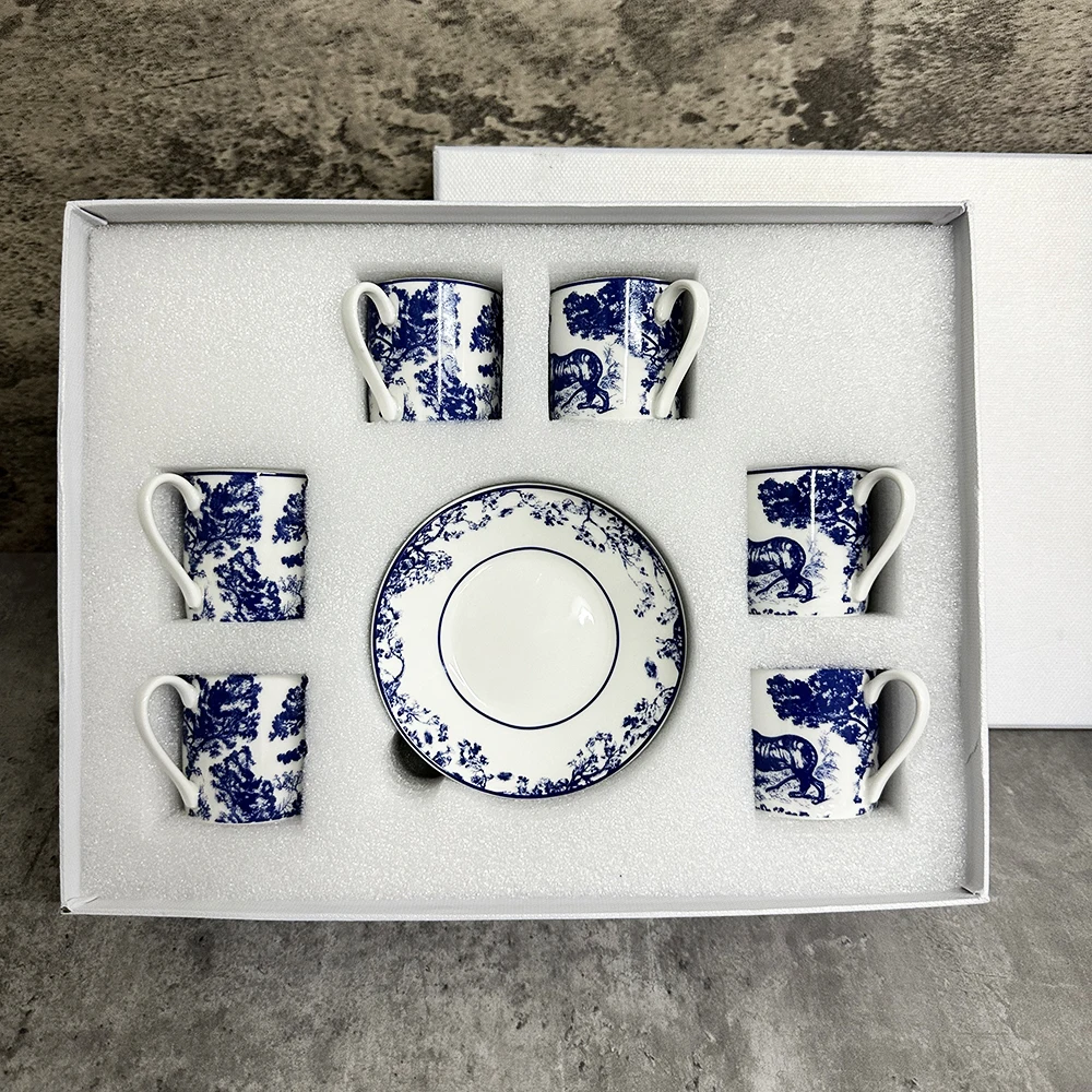 Кружки для эспрессо 80 мл набор из 6 керамические Эспрессо-чашки - Цена: 4354.07