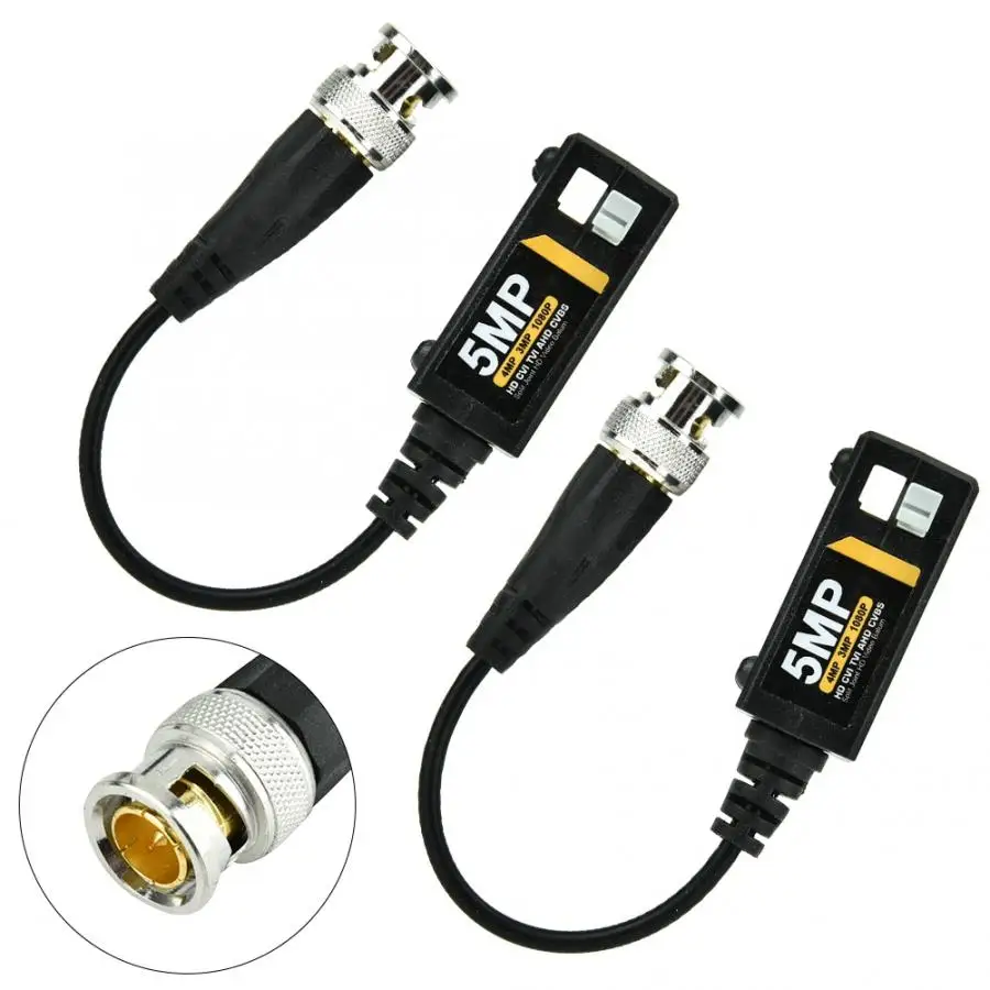 

10 Pairs HD BNC Video Balun 5MP 4MP 3MP 960H 1080P 720P Twisted Transceivers UTP Cat5 HD CVI TVI AHD for CAMERA