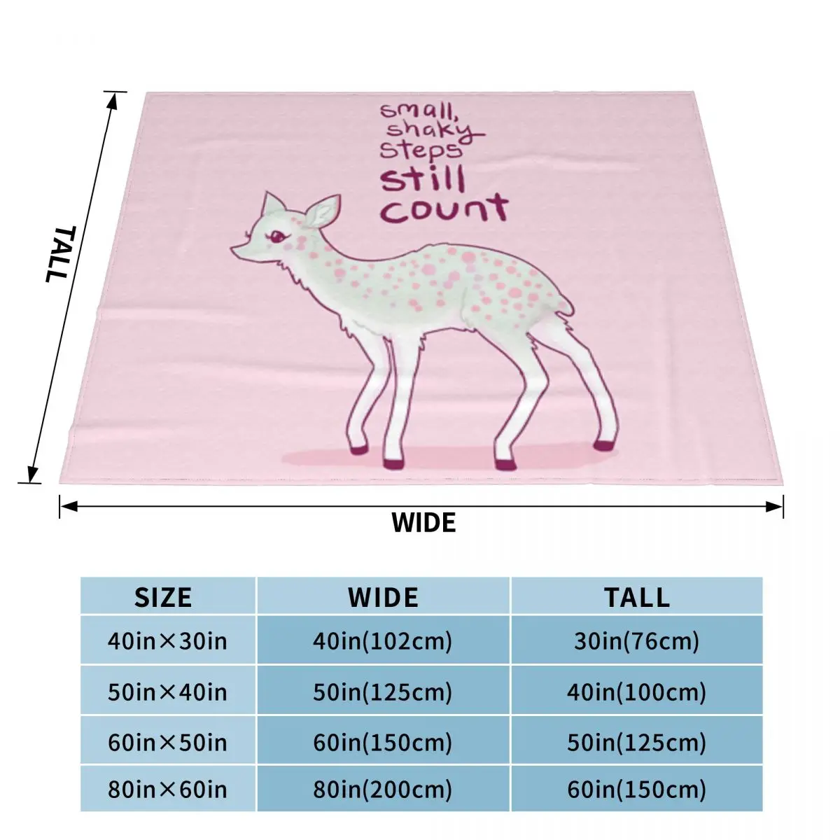 Маленькое одеяло из микрофлиса Still Count Dik Antelope