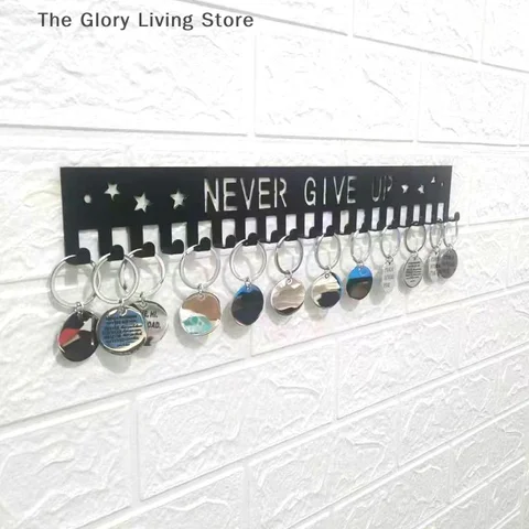 Medal Display Rack Metal Medal Hanger Holder Organizer Wall Mounted Large Capacity Award Holder For Race Soccer Sports Karate