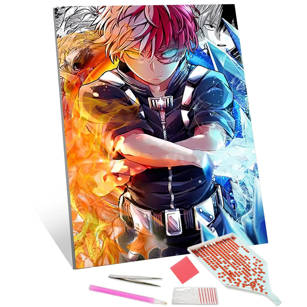 

Алмазная живопись, японское аниме «Моя геройская Академия», алмазная вышивка, настенные художественные принты для гостиной, Современный до...