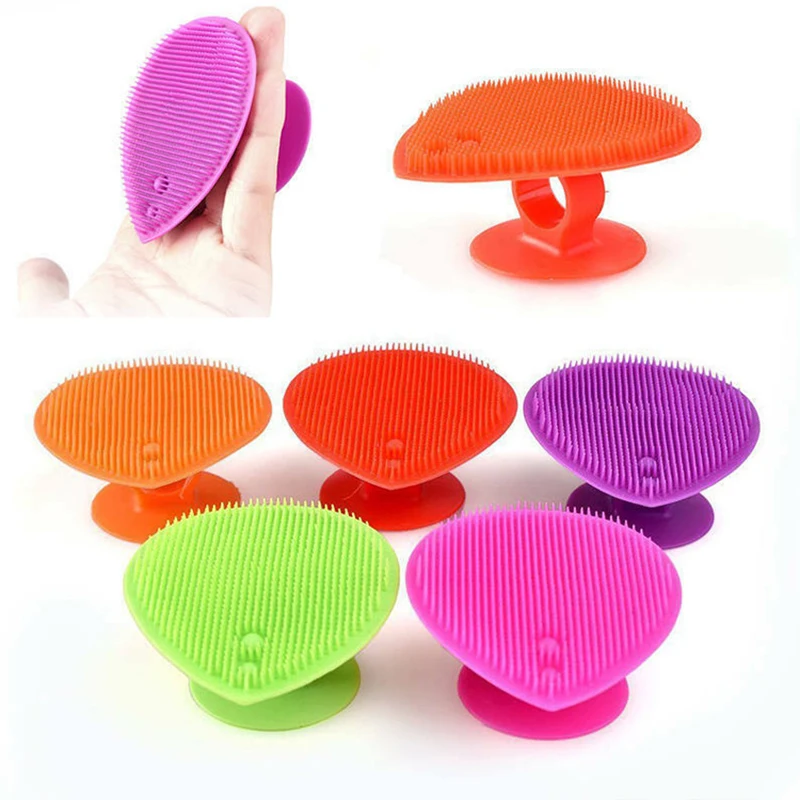 

New Silicone Face Cleansing Brush Soft Exfoliating Blackhead Brush Facial Deep Pore Cleaning Baby Shampoo Brush Skin Care Tools