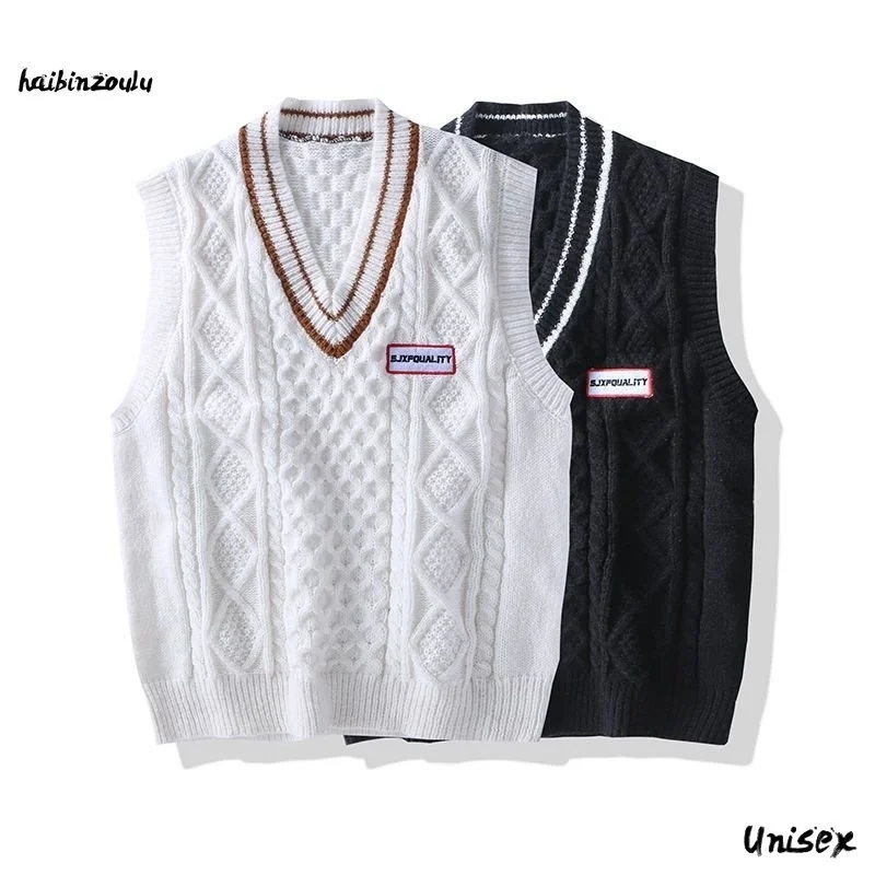 

Men Knit Sweater Vest ins sweater vest fasion clotes