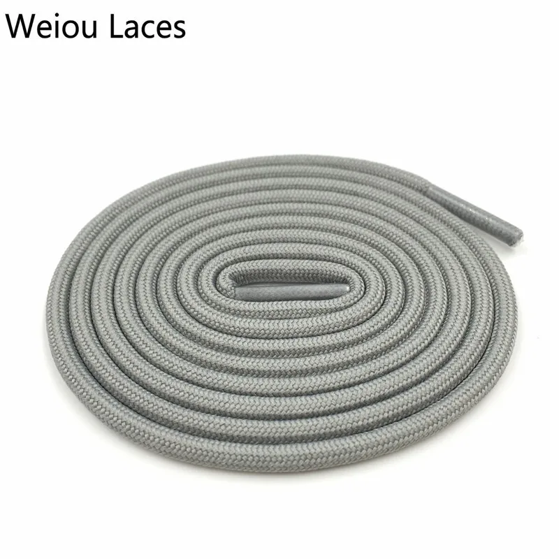 Weiou Outdoor Polyester Casual Sneakers Rope Shoelaces Grey Skate Boot Shoe Laces Strings For Martin Boots Sport  Men Shoes