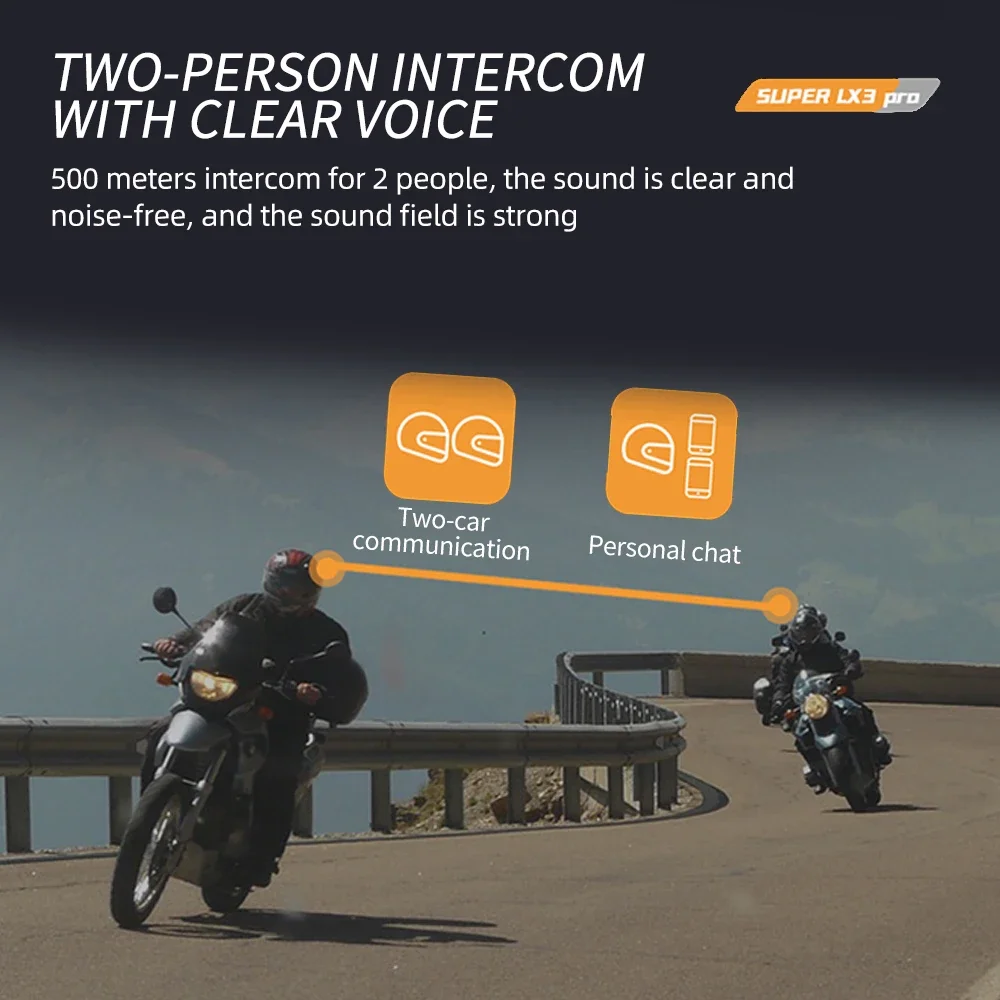 Bluetooth-гарнитура Для Мотоциклетного Домофона И Шлема Intercomunicador Двусторонняя Связь