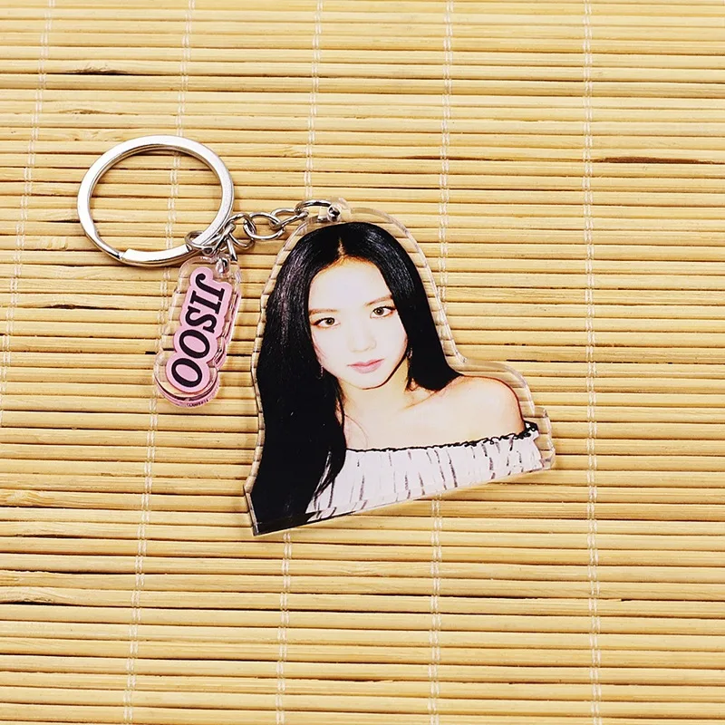 KPOP Idols JISOO акриловые брелки высокого качества INS стиль двухсторонняя печать брелоки рюкзак подвески украшения фанаты подарки (art.: 3920cd56e2d5e) - 3920cd56e2d5e