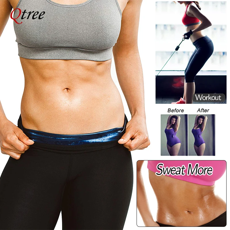Women Body Shaper Pants Sauna Hot Sweat Sauna Effect Slimming Shapewear Workout Gym Fitness Leggings Trimmer Fat Burn Pants