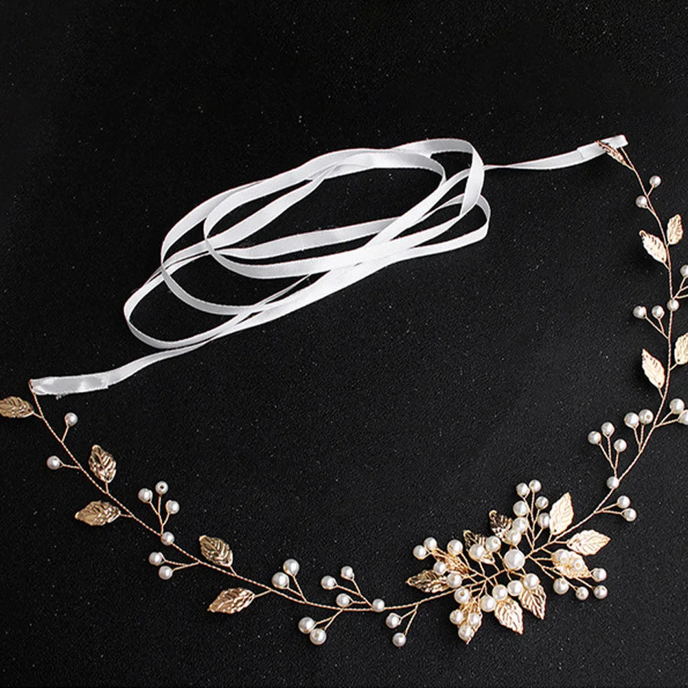 

Pearl Belt Accessories Decorative Wild Bridal Belts Women Dresses Copper Wire Wedding Bride
