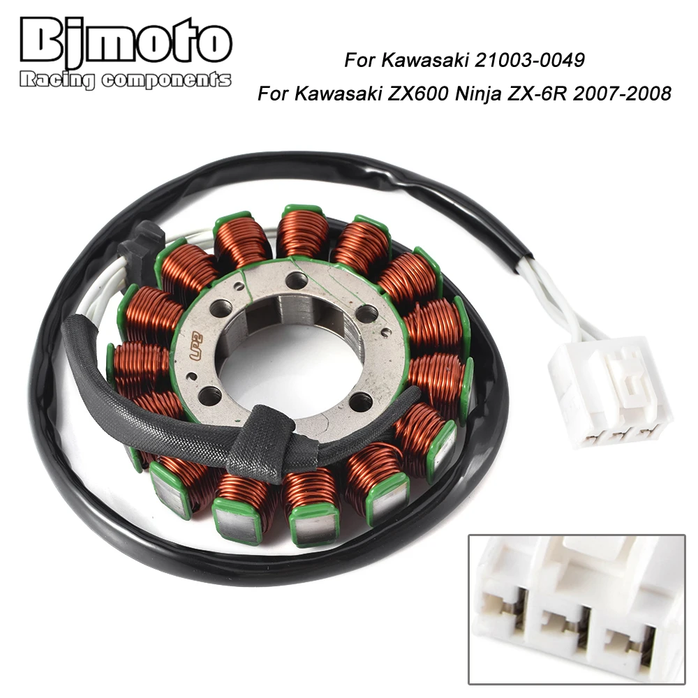 

Motorcycle Stator Coil For Kawasaki 21003-0049 ZX600 Ninja ZX-6R 2007-2008 Generator