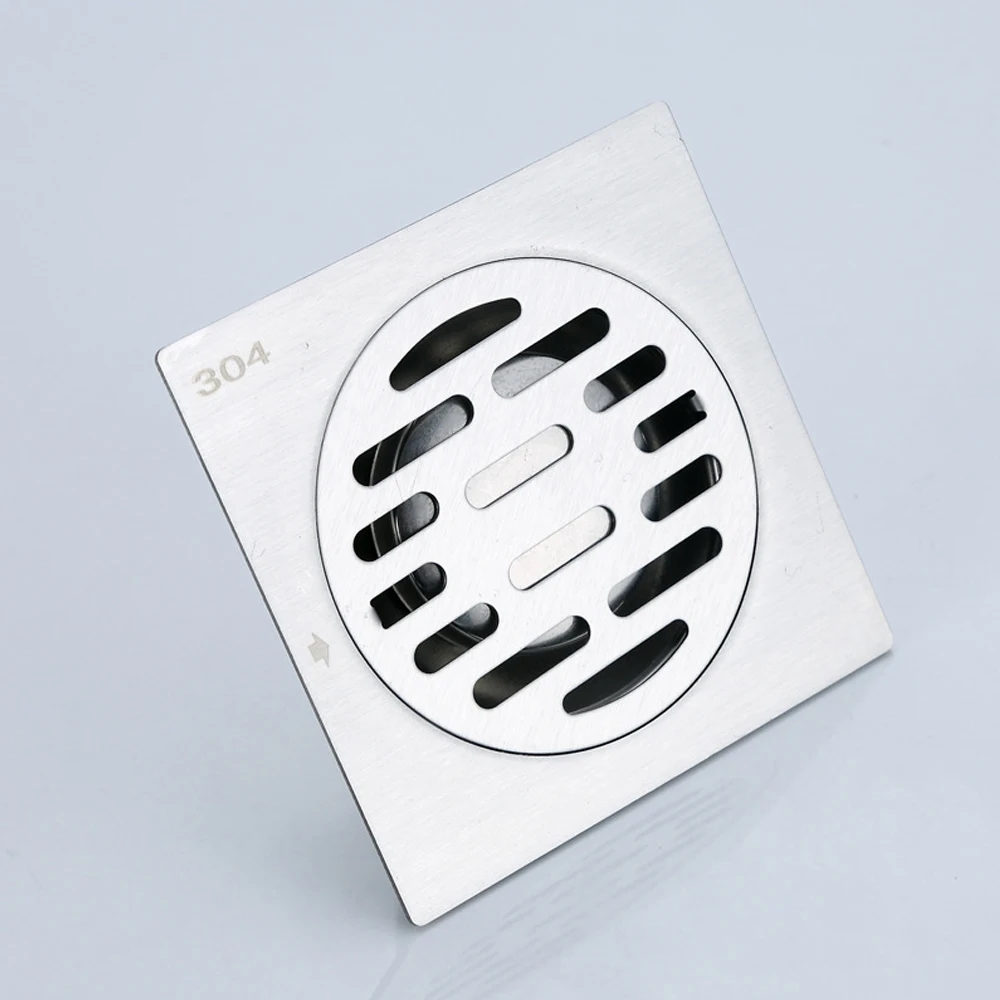 

Квадратный Слив для душа, сетчатый узор из нержавеющей стали со съемным дезодорирующим покрытием для кухни, ванной комнаты, фурнитура