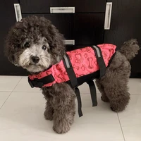 2022 dog life jacket pet safety suit life vest reflective dog swimming suit oxford teddy dog summer swimsuit dog summer clothes