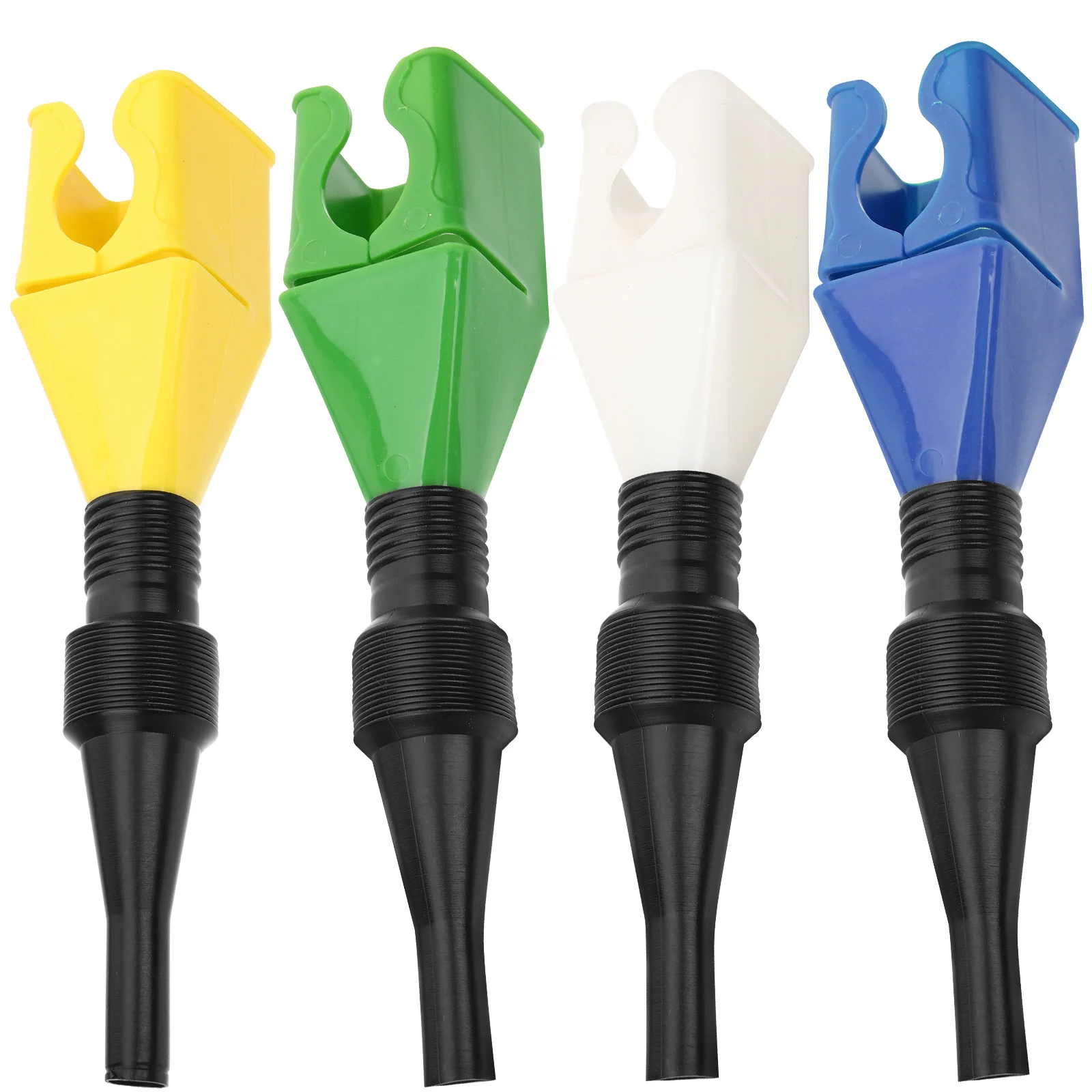 

5 Pcs Portable Gasoline Funnel Supplement Oil Kit Hose Suite Transmission Drain Fluid Plastic Small