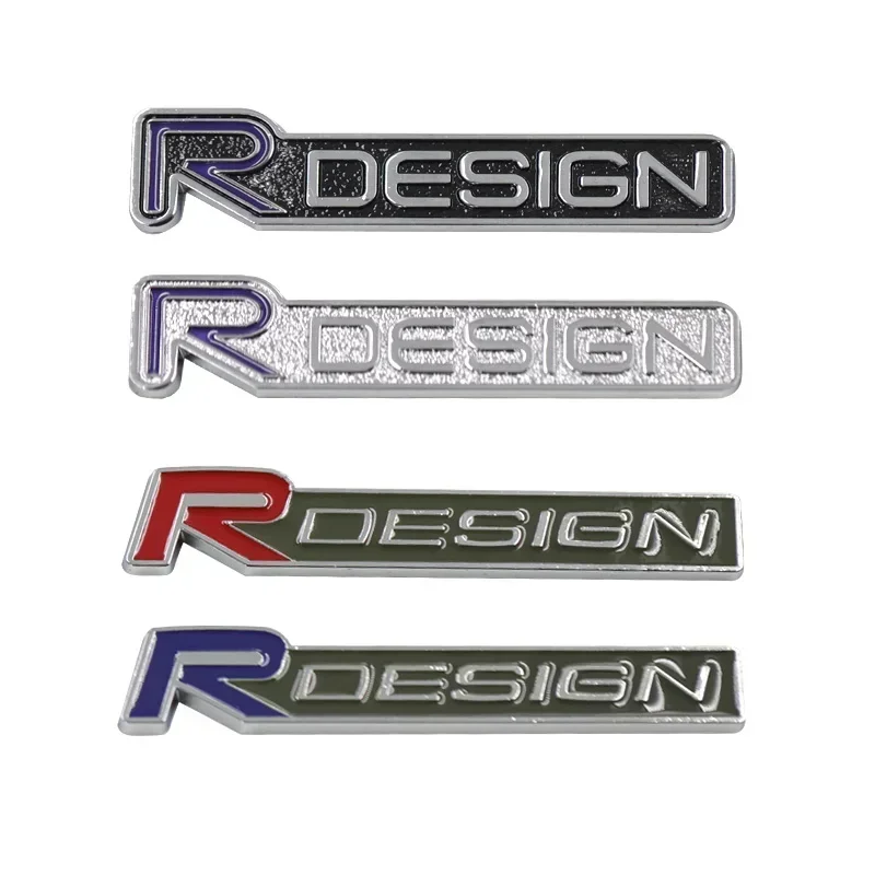 Фото 3D Металлический Логотип R DESIGN, Эмблема-Наклейка на Задний Багажник/Крыло для Volvo Rdesign XC90 S60 XC60 V70 S80 S40 V50 V40 V60 C30 №1