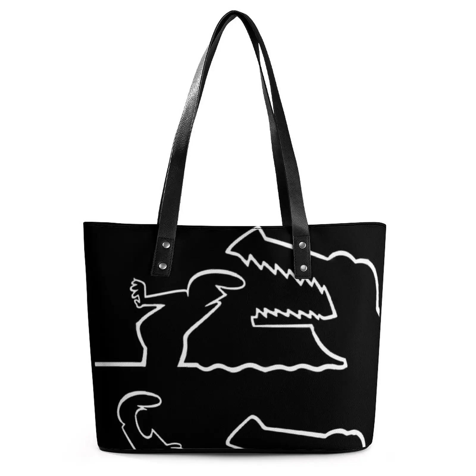 

Женская сумка-тоут под крокодила, с ручками сверху