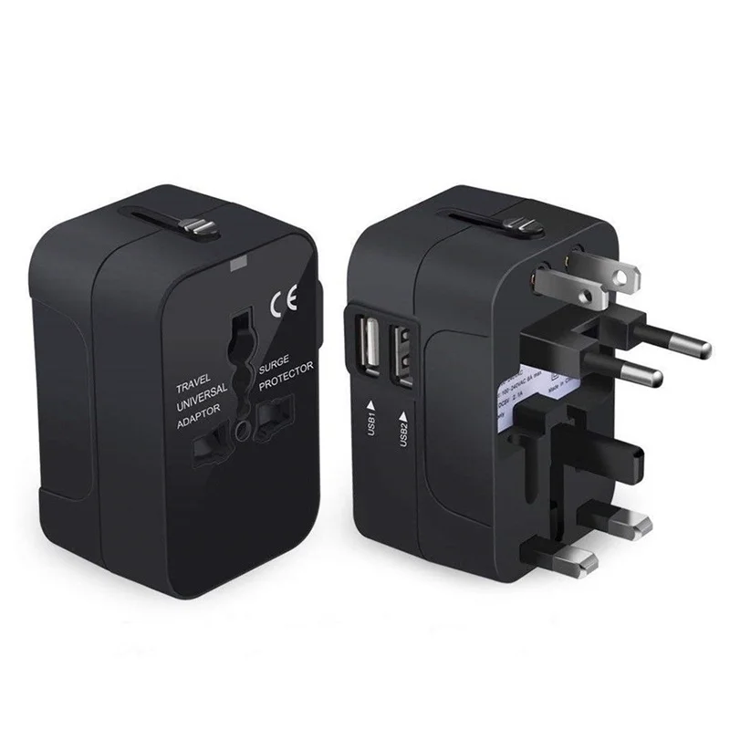 

тепловой 1PC 2 порт USB порт универсальный разъем разъём адаптер Всемирной сети туристского и переменного тока зарядник AU US UK EU адаптер USB заряд...