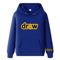 drew house hoodie men women logo print smiley justin bieber mens hoodies unisex fashion hip hop sweatshirts streetwear tops