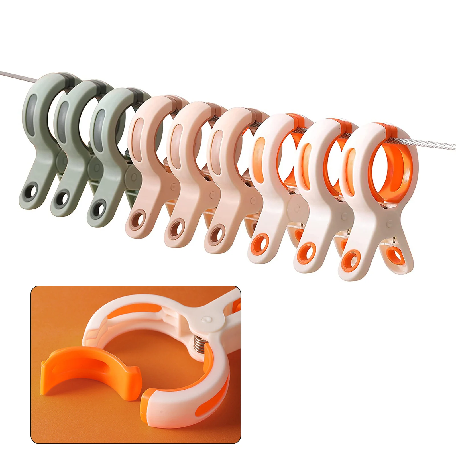 

Quilt Clothes Clips Practical Large Beach Towel Clips Windproof Sun Bed Lounger Holder Clothesline Hanging