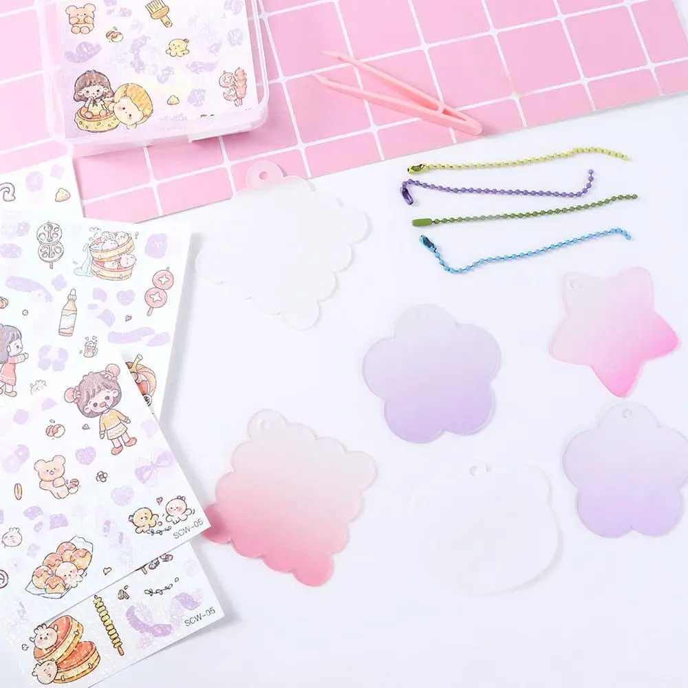 

Material Package Party Decoration With Laser sticker Soft Goo Card Gift Box Set Storage Box Set Handbook Tape Handbook Stickers