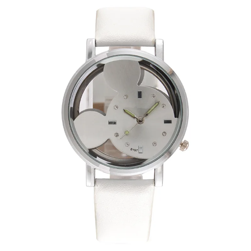 

Модные круглые кварцевые инновационные мультипликационные повседневные наручные часы с кожаным ремешком модные часы водонепроницаемые н...