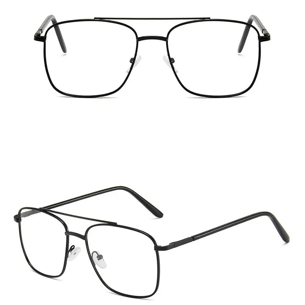 Стеклянные очки для чтения оптические блокирующие металлическая оправа