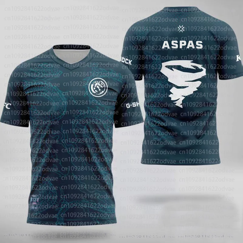 Leviathan 2024 Jersey T-Shirt VCT Aspas Team Valorant Shirt Men's Women's Fan Uniform Game Fans Dragon Pattern Tees
