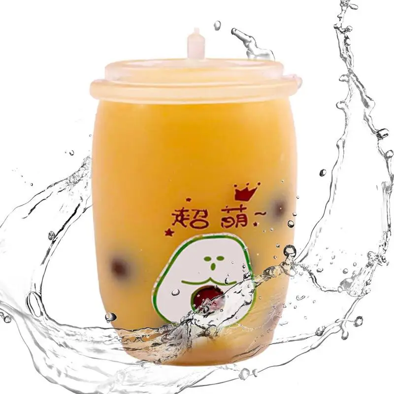 

New Soft Drink Stress Relief Toy Steamed Stuffed Milk Bubble Tea Fidget Toy Sensory Anti Stress Squeeze Toys For Children Gift