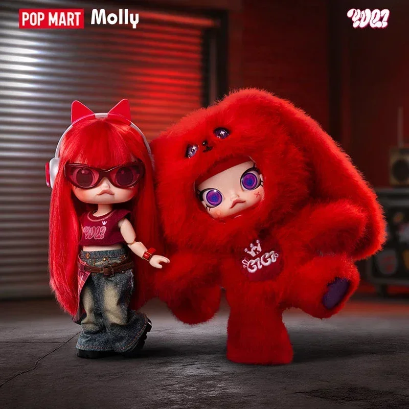 Фото POP MART MOLLY X YUQI 1/8 Фигурка из серии Co-branded Blind Box Toys, милые аниме-фигурки, игрушки-сюрпризы, загадочные коробки-сюрпризы, куклы №4