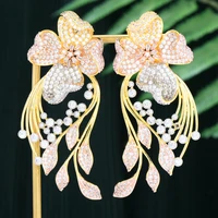 missvikki new original luxury pendant earrings for women bridal wedding anniversary gift delicate full cz boucle doreille femme