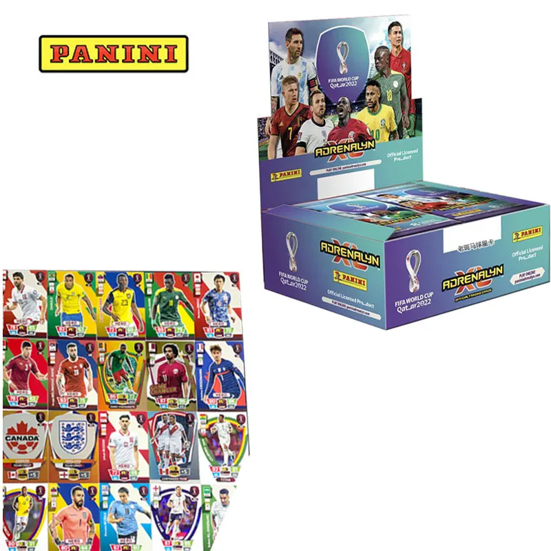

2022 Panini Футбольная звезда карточная коробка английский Adrenalyn целая коробка Коллекционная карта торговые карты коробка креативные фанаты подарки