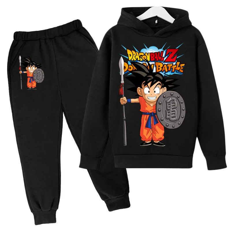 

Hoodie Toddler Print New Anime Dragon- Ballz Sets Baby Boys Clothes Girls Cartoon Top+pants 2p tracksuit Children Clothing