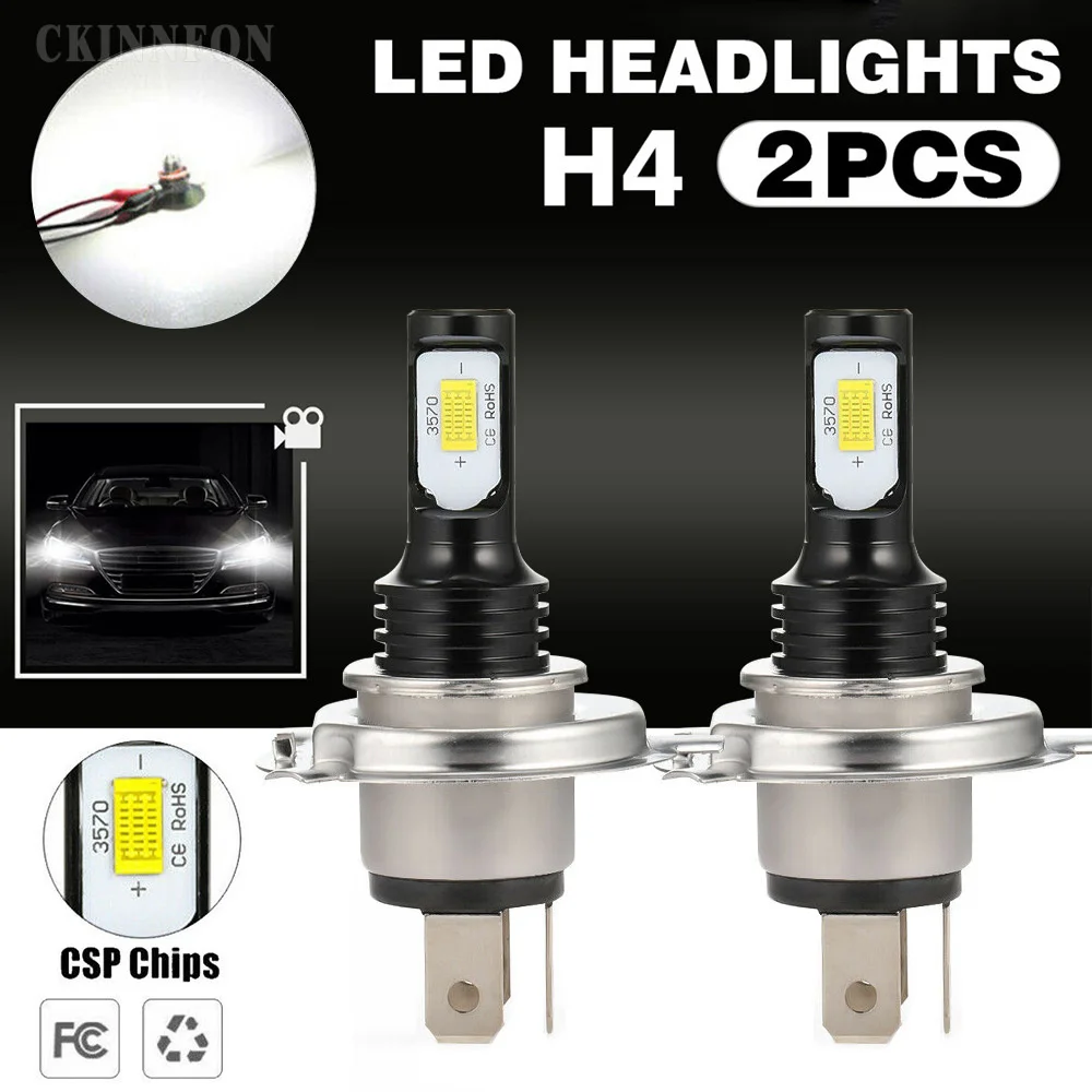 

DHL 100Pcs H4 H11 H8 LED Car Headlight Bulb Beam Kit 12V 80W High Power Car Fog Light 3000K 6000K Auto Headlight Bulbs 3570