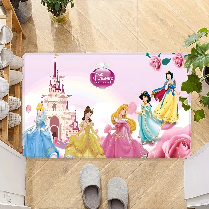 Miniso Дисней Дверной Коврик С Мультяшными Принцессами Нескользящий Входной
