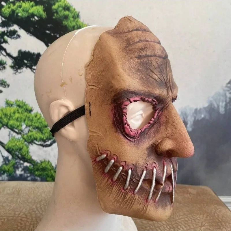 Хэллоуин рот ногти маска ужасов латексная имитация капюшона платье реквизит для