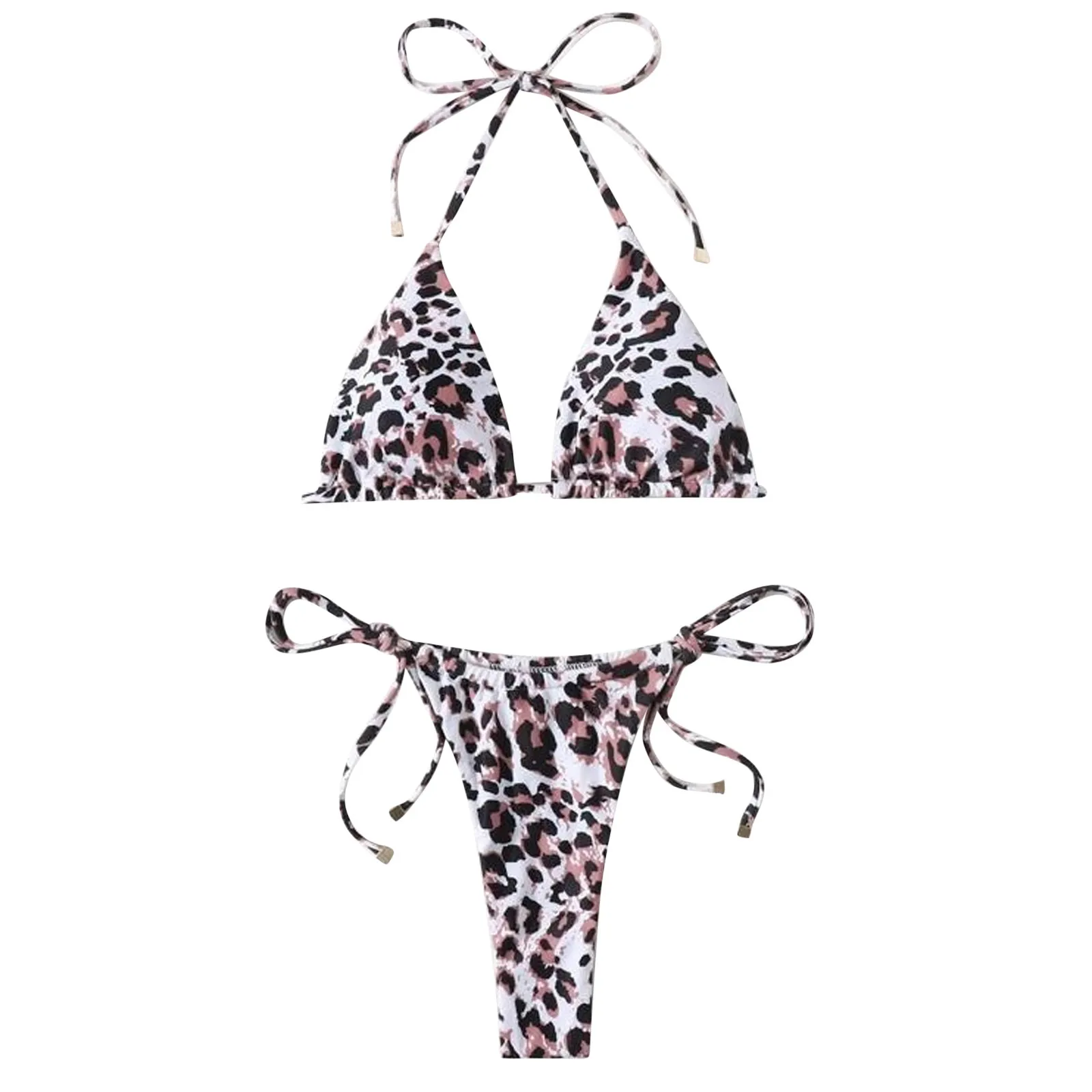 

Piece Lace Women's Cut Sexy Two Swimsuit Leg Up Set Print Tie-Dye High Bikini Swimwears Tankinis Set Swimwears Mini bikini