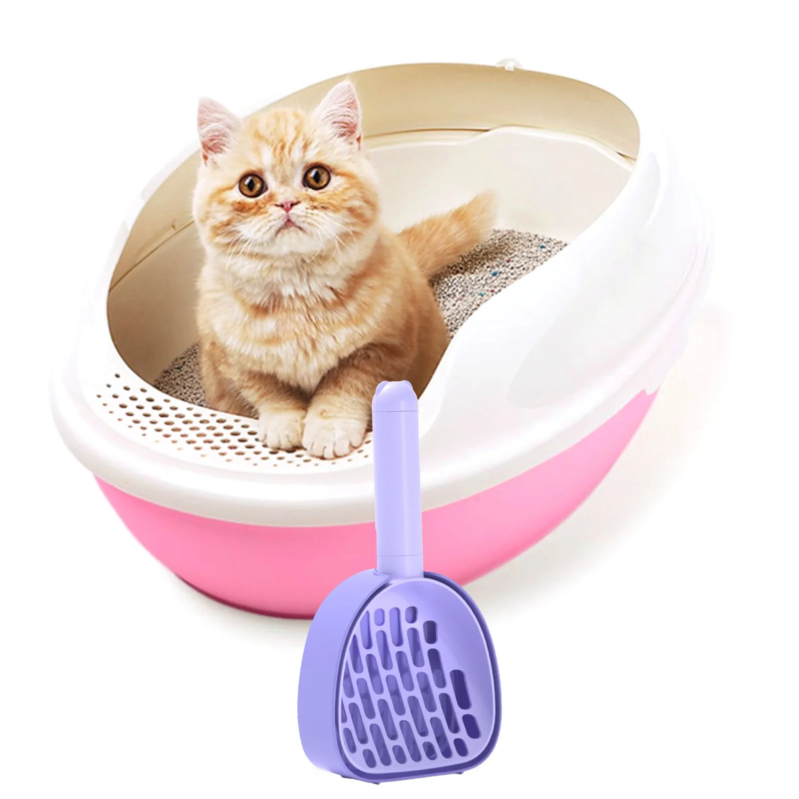 

Multifunctional wear-resistant cat litter shovel plastic feces shovel dog cat cleaning shovel tools supplies cat toilet cat fece
