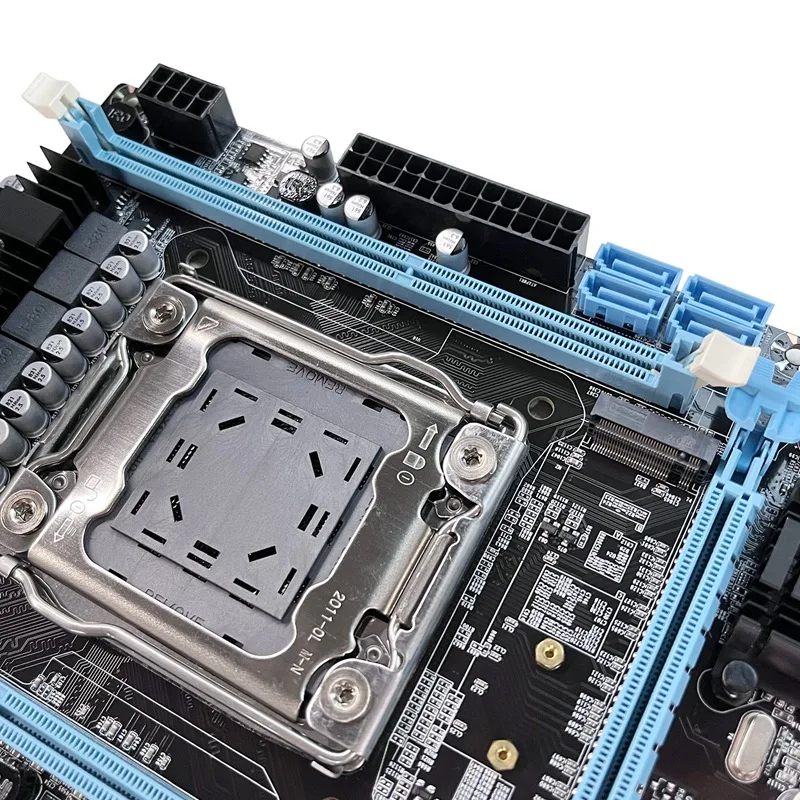 

X79 Motherboard V389+E5 2620 V2 CPU+SATA Cable+Switch Cable+Baffle NVME LGA2011 Gigabit Network Card For CF LOL PUBG