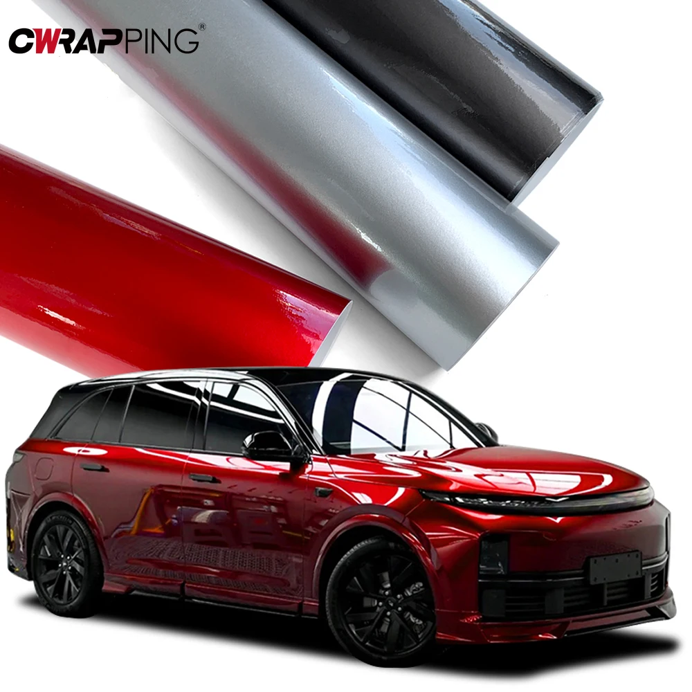 Автомобильные Глянцевые Наклейки самоклеящаяся Водонепроницаемая виниловая