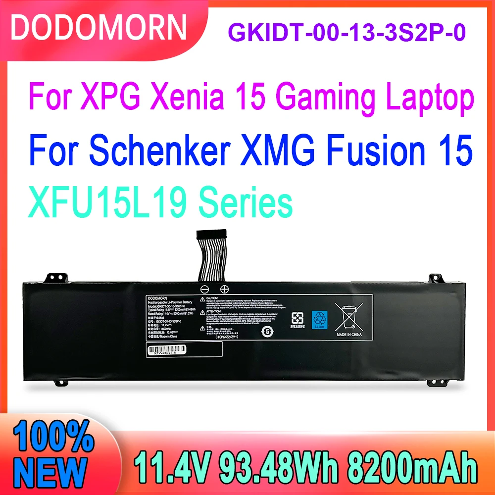 For XPG Xenia 15 For Schenker XMG Fusion 15 XFU15L19 GKIDT-03-17-3S2P-0 GKIDT-00-13-3S2P-0 Battery 100% NEW High Quality