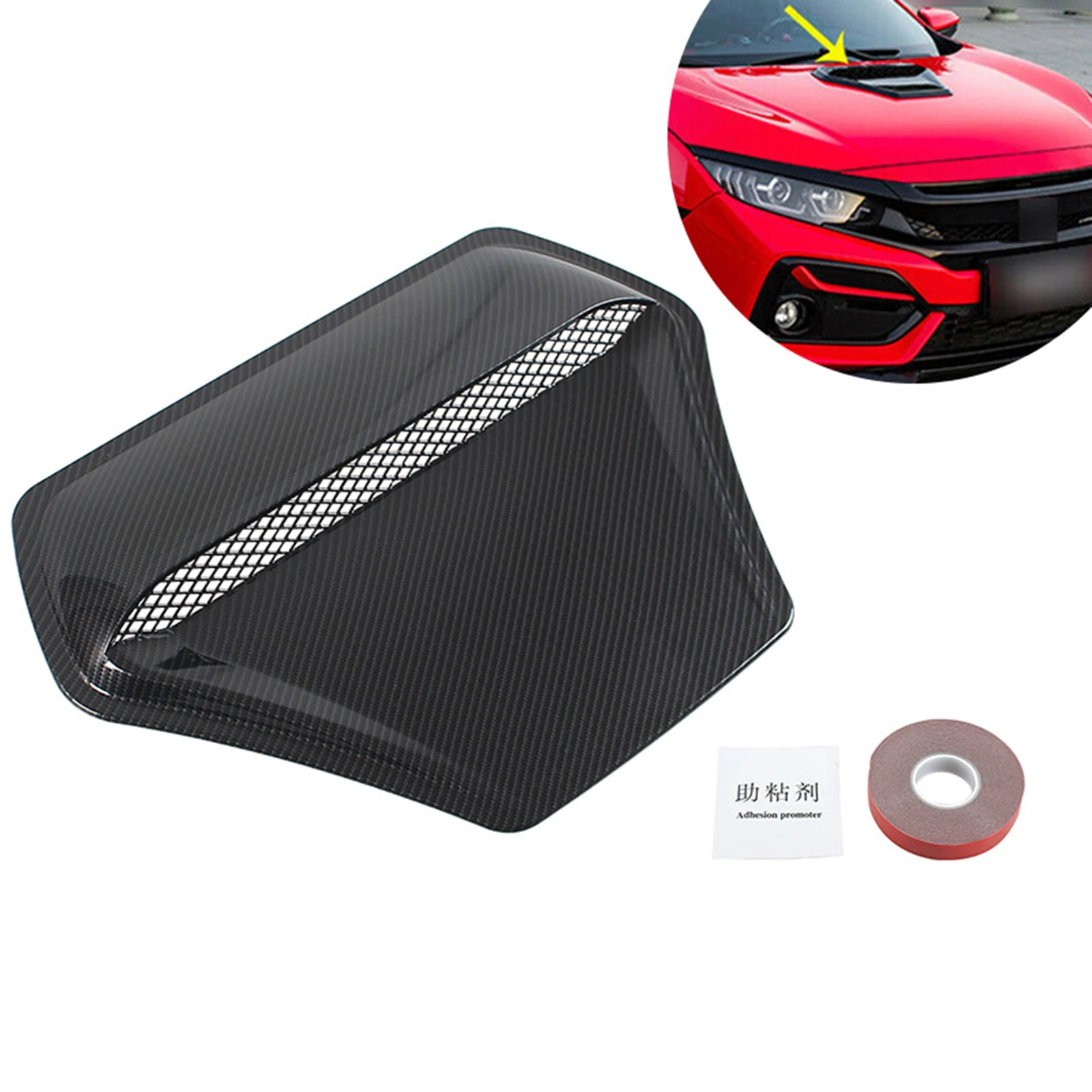 

Крышка вентиляционного отверстия двигателя для Honda Civic 10, 2016-2021, Черная