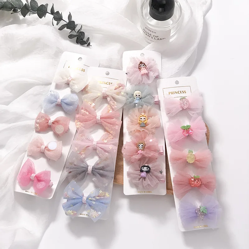 

Заколки для волос с бантом для девочек, 5 шт./компл.