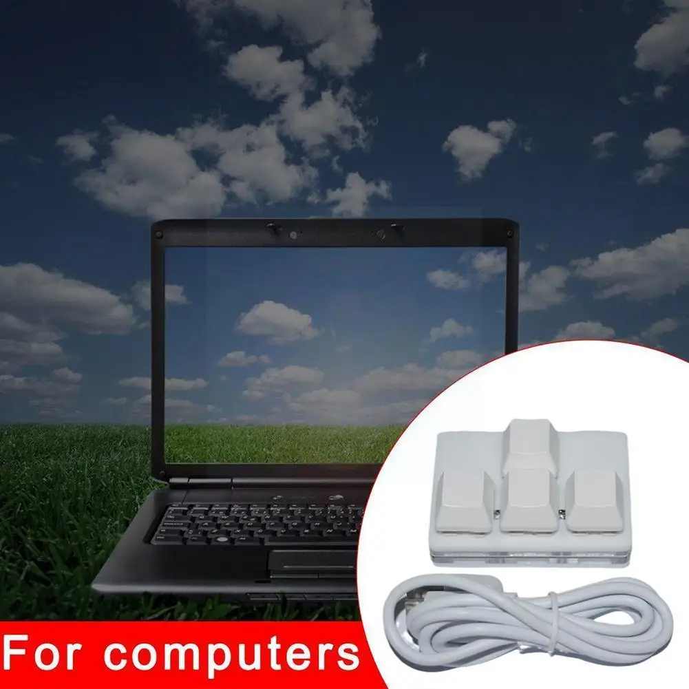 

Портативная Механическая игровая мини-клавиатура Q9S2, 4 клавиши, USB, красный переключатель, проводной съемный кабель, портативная, для рабоче...