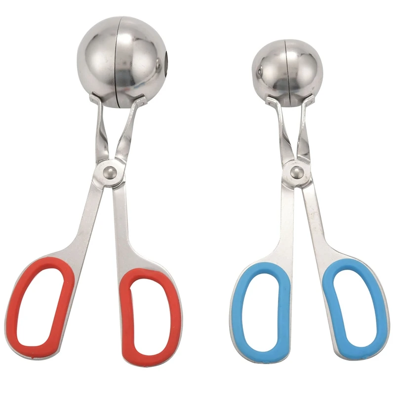 

Meatball Maker Tongs Meat Baller Scoop Stainless Steel Ball Maker Meatball Tongs For Fruits Meatball Kitchen Tool