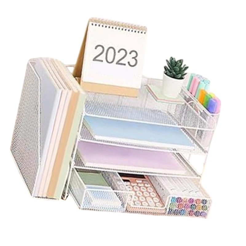 Многофункциональные настольные органайзеры Y1UB 4-х ярусный лоток для папок с